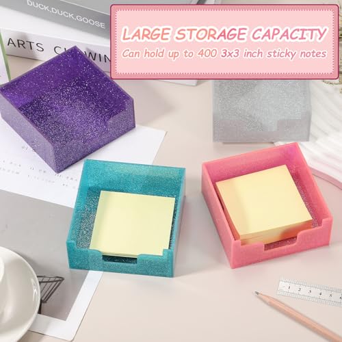 Porte-bloc-notes acrylique distributeur blocs-notes rose 4x4
