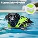 KONVINIT Hundeschwimmweste für Mittelgroße Hunde, Schwimmweste Hund Robust mit Verstärkten Nähten, Leicht An-/Ausziehbar, Schwimmen Training & Sicherheit am Wasser - Dog Life Jacket