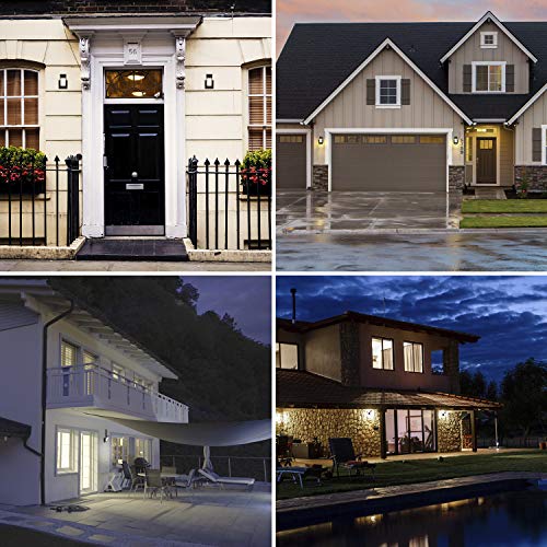 Inowel Wall Light Outdoor Led Wall Mount Lamp Modern Wall Sconce Lighting Lantern Fixture Dark Grey Aluminum Lights For Garage Porch Front Door Garden Yard Patio Ip54 Waterproof 7.5W 600Lm 3000K #TOP6