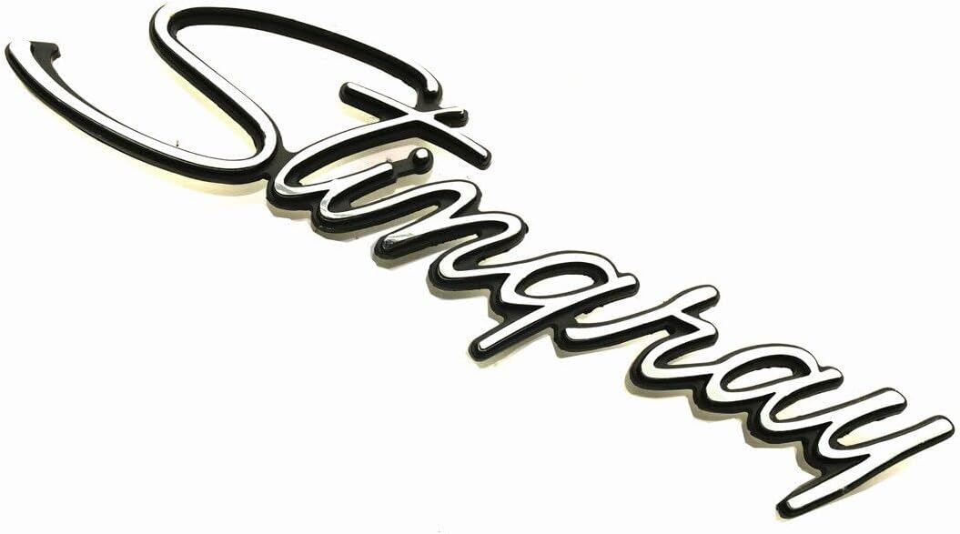 1x 1969-1973 Corvette C3 Stingray Emblems 3D Badges Front Fender Trim Parts 5238 Replacement for C3