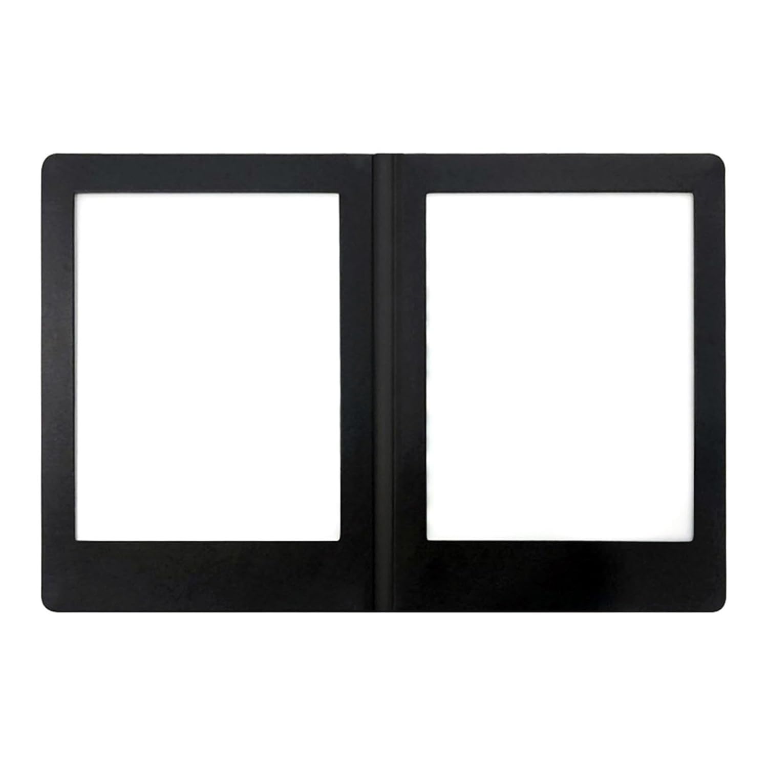 Couverture menu éclairé LED A5 en cuir avec lumière recto-verso