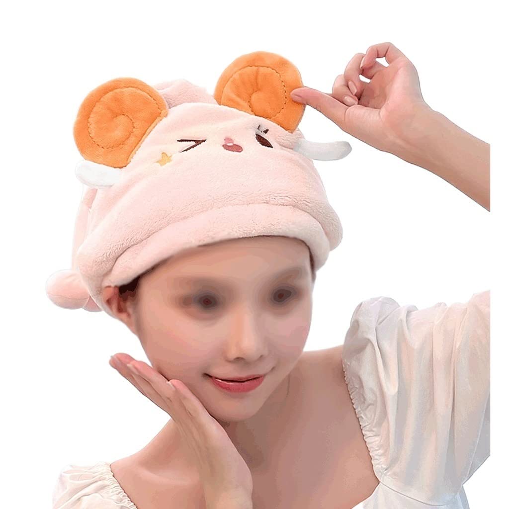 VIDI Cute Dry Hair Cap Women's Water-absorbing Quick-drying Shower Thickened Wiping Wrap Headscarf