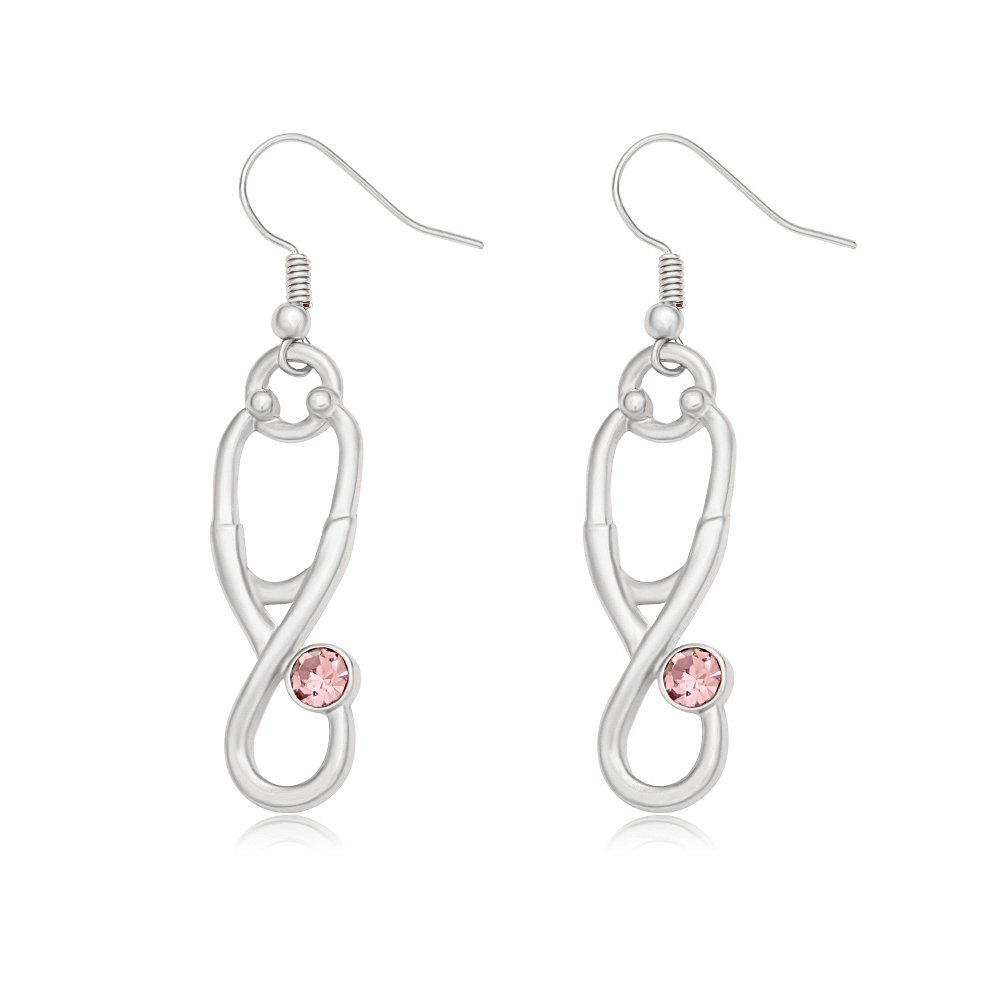 MANZHENStethoscope Caduceus Doctor Nurse Charm Bangle Bracelets for RN Graduation Gift