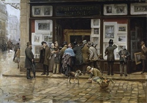 An Exposition of Painting , Juan Ferrer y Miro (b.1850/Spanish) , , Poster Print (24 x 36)