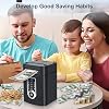 Tirelire Électronique Enfant ATM Avec Empreinte Digitale Et Musique - Coffre-Fort Argent 3-12 Ans
