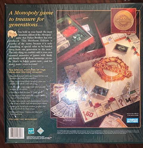 Monopoly The Heirloom Edition - Money & Asset Board Game for 2 to 8 Players, Ages 8+ image 4