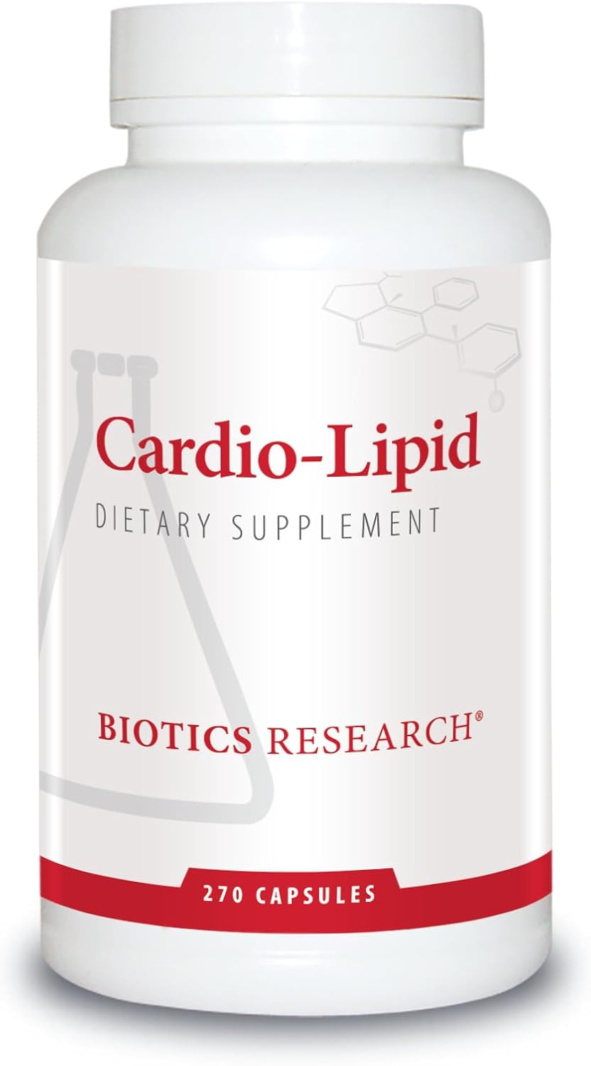 BIOTICS RESEARCH Cardio-Lipid™ - Professional-Grade Cardiovascular Support Formula - Featuring Red Yeast Rice, Phytosterols, Berberine, Garlic & Delta-Tocopherol - Formulated with Mark Houston, MD