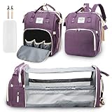 OXING Diaper Bag Backpack with Changing Station, Nappy Baby Bags with Portable Changing Pad,Baby Dia