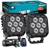 2-Piece Nilight LED Pod Light w/16 AWG Rocker Switch only .00: eDeal Info