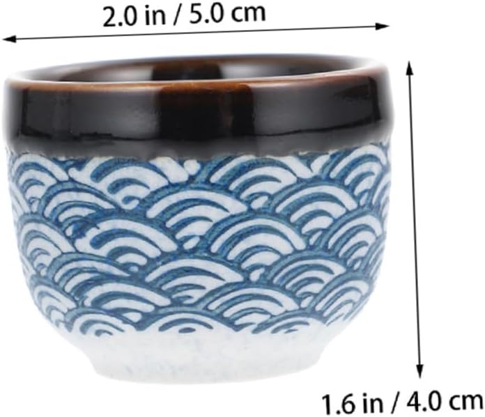 Sake Cups,Traditional Sake Cup,Ceramic Wine Glasses, Wine Glass dinnerware+Sets Mini Tea Cups Decorative Tea Cups Wine Cup Ceramics Sake Cup Kit Cups Water Cup Glazed Shot Glass
