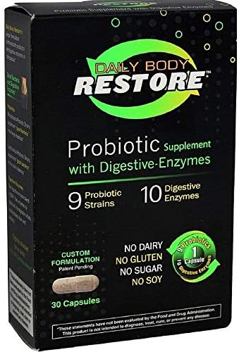 Probiotic Supplement with Digestive Enzymes - 30 Capsules