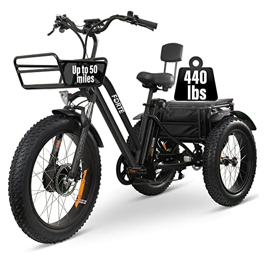 MALISA Electric Trike for Adults, 3 Wheel Motorized Bicycle with Big Wheels, Long Range Adult Tricycle up to 50+ Miles, Comfortable Three Wheel Bikes, 750W Motor (Black)