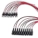 WILDHD DC Power Pigtails Cable 10Pack Female&10Pack Male Connectors for CCTV Security Camera and Lighting Power Adapter