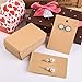 TUPARKA 120 Pack Earring Holder Cards, Necklace Display Cards with 120pcs Bags, Earring Display Cards Kraft Paper Tags for Ear Studs