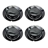 R timer 4 pièces Cache Moyeux pour Mercedes Benz 147mm BC 383 TY 006 BC455,Cache de Roue Centrale,Pneus Centres Accessoires,Bonne stabilité BC 383 TY 006 / BC455 C 1463,Glossy Black
