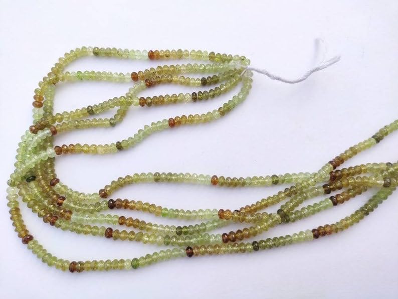 Grenat grossulaire naturel 5,5-6mm en perles rondes à facettes pour bijoux DIY