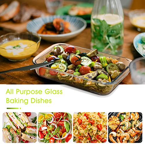 1 Liter Mini Glass Baking Dish For Oven, Single Serving Glass Pan For Cooking Small Glass Casserole Dish Rectangular Baking Pan Glass Oven Bakeware #TOP5