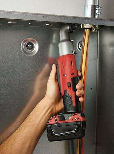 Suitable for Milwaukee 2667-20 M18 18 Volt 1/4\"\" Right Angle Impact Driver (tool only), 12.2 × 3 × 2.25, Red, Black - Thumbnail 5