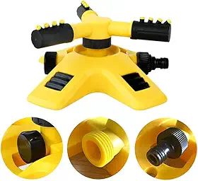 Irrigador De Jardim Giratório Automático Aspersor Irrigação Para Gramado Horta Bocal Rotativo 360