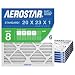 Aerostar 20x23x1 MERV 8, Pleated Air Filter, 20x23x1, Box of 6, Made in the USA