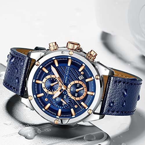 Image of AIMES Mens Watches Chronograph Waterproof Sport Military Watch for Men Analog Quartz Movement Stylish Wrist Watch Elegant Gift Watch for Men