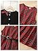 PureChapter Girls 2 Piece Outfits Preppy Clothes Plaid Vest Dress Cardigan Jacket Belt Cute Kids Clothes