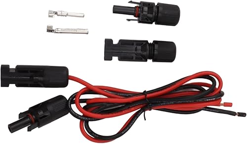 Cable de carga solar, cable de extensión solar, conector solar a conector adaptador, conector para conectar panel solar para RV, panel solar,