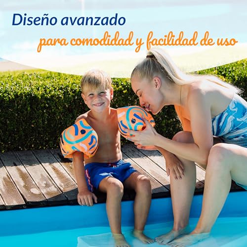 Miniatura 8 de Limmys Manguitos De Natación Para Niños Doble Cámara De Aire Para Edades 1 6 Años Ajuste Antideslizante, Certificado De Seguridad, Hipoalergénico, Inflado Fácil, Extra Resistente, Suave Cómodo