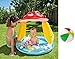 Produktbild Aufblasbarer Aufstellpool Babypool Pool Planschbecken Kinderpool Kinderplanschbecken Schwimmbecken mit mit Sonnendach Dach für Baby-s Kind-er Terrasse Balkon Garten 102 x 89 cm