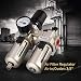 Regulador de Aire Comprimido, Haofy 3/8'' Regulador del Filtro de Aire, Separador...