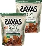 ザバス(SAVAS) ソイプロテイン100 ココア味 900g 明治 (× 2)