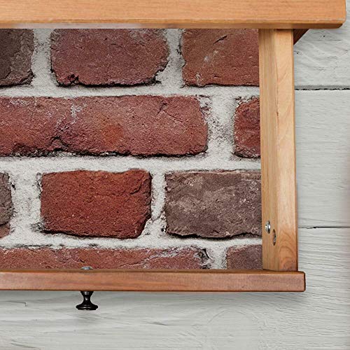 RoomMates Red Brick Peel and Stick Giant Wall Decals, Red, Brown, Gray - Image 4