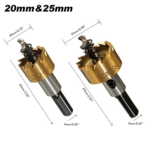 Mohoo - Set di 5 seghe a tazza in lega metallica