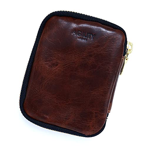 アジリティアッファ(AGILITY affa)『ドゥーブル』スマートキーケース 2個収納 キーケース キーポーチ カードキー 免許証 財布 本革 コンパクトメンズ レディース