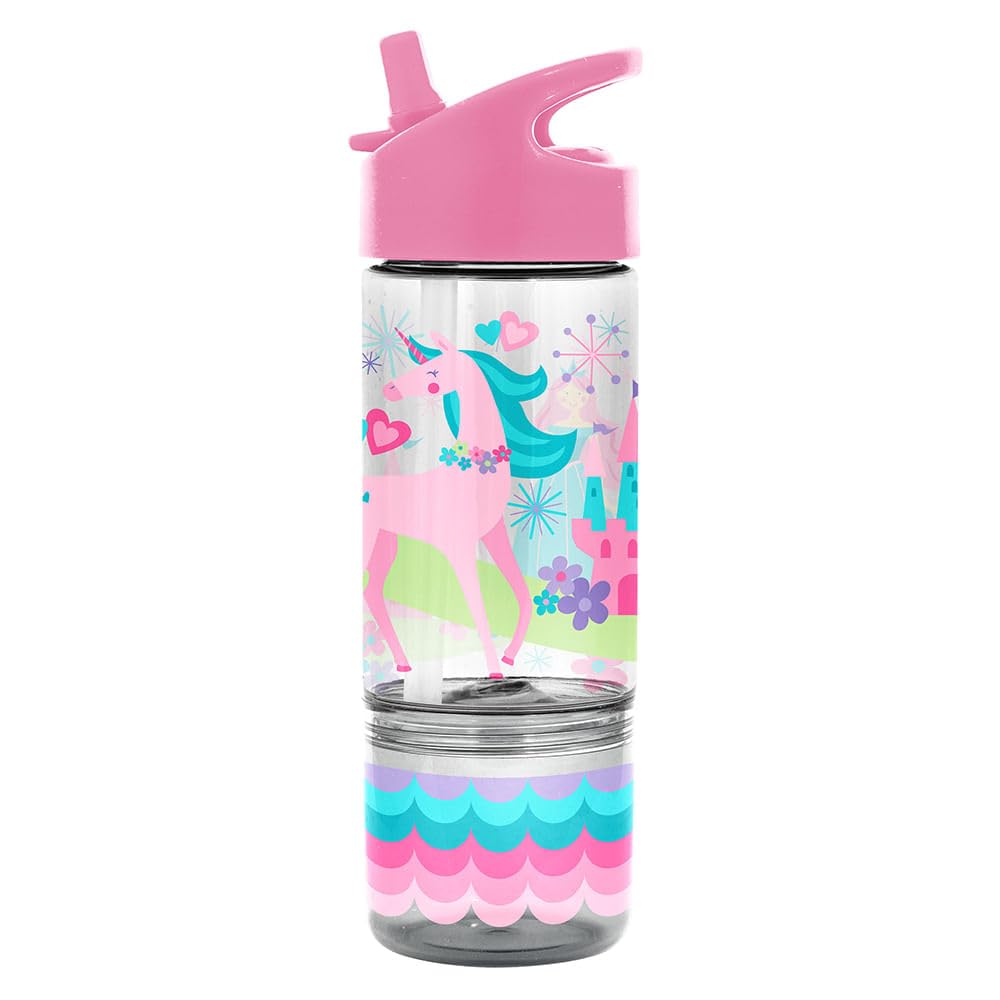 STEPHEN JOSEPH SIP and Snack Unicorn Water Bottle - BPA, Phthalate and PVC-free, Easy Open and Lightweight with Snack Compartment, Leak-Proof Water Bottle with Cute Design for Girls & Boys-picture-16