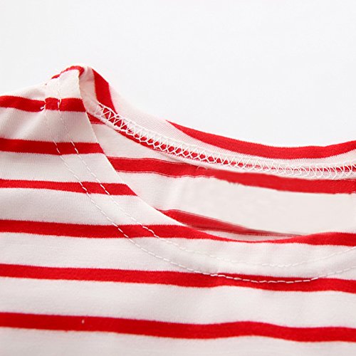 Vestido para bebês amazingdeal; vestido para meninas de algodão, macio, sem manga; saia evasê listra
