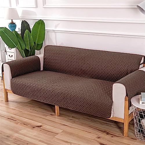 House of Quirk Ultra-Soft Velvet Couch Cover for Double Seater Couch Sofa Cover for Dogs Water Resistant Furniture Protector Cover with Foam Sticks Elastic Straps (Dark Brown, Double Seater) (B0C3HV3478) Amazon Price History, Amazon Price Tracker