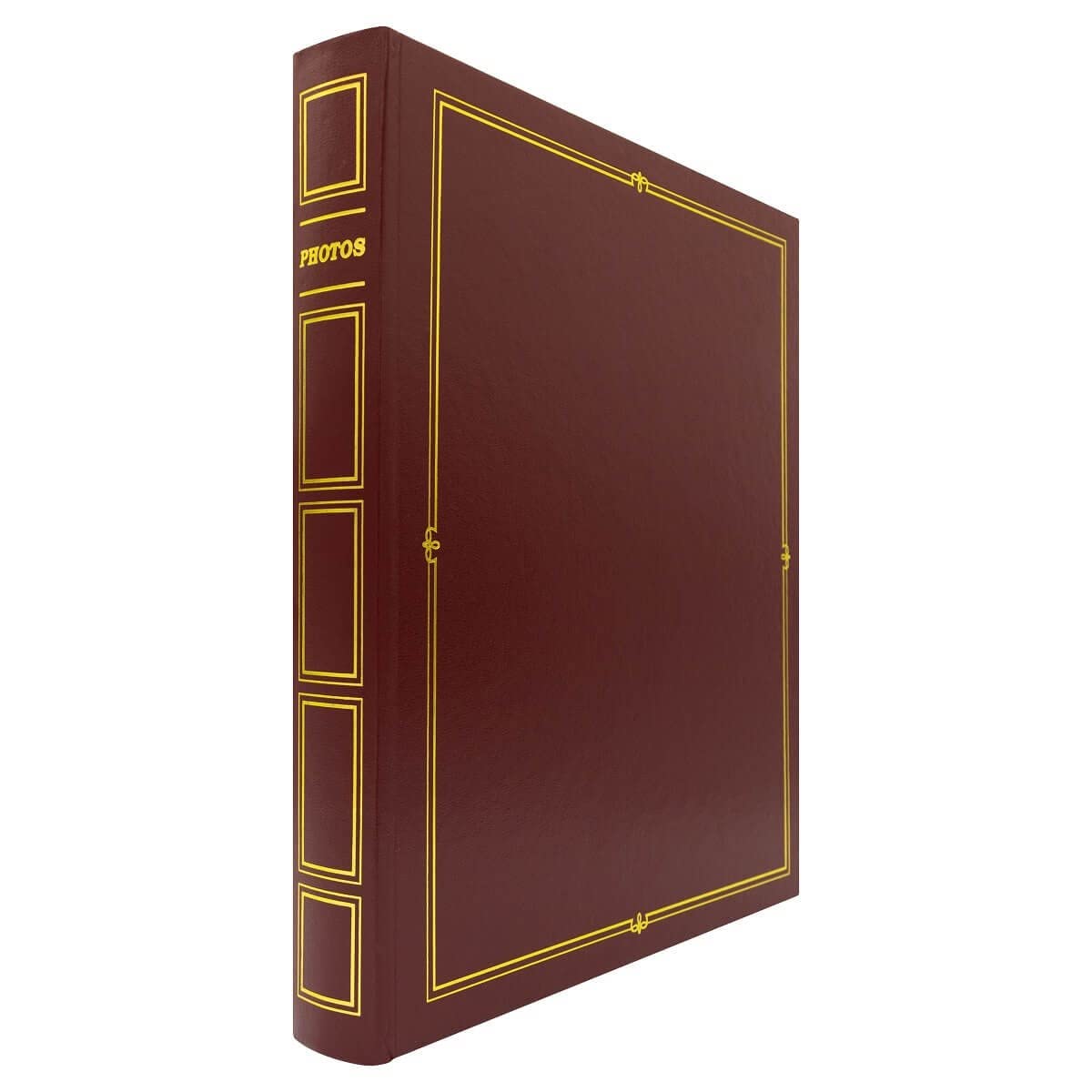 Ceanothe Album Photo 10x15 cm Adhesif Rouge foncé Cordoue de 240 photos - Couverture Simili Cuir 60 pages Autocollantes au Format Horizontale et Verticale - Livre Personnalisable Fabriqué en France