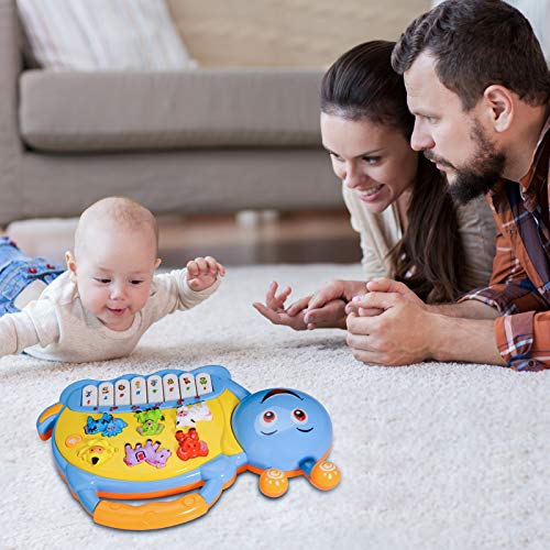 BeebeeRun Baby Musical Toys, Electronic Kids Musical Instruments Keyboard Piano Drum Set Learning Light Up Toy for Toddlers, Infant Early Educational Development Music Toys for Babies - Thumbnail 5