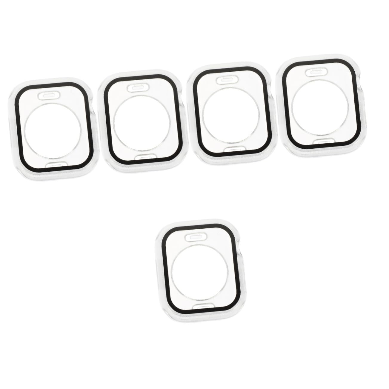 Gatuida 5pezzi Custodia Per Watch Cover Protettiva Trasparente Facile Da Installare Resistente Ai Graffi Compatibile Con Smartwatch