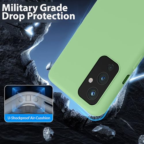 Image of LIRAMARK Liquid Silicone Soft Back Cover Case for OnePlus 9 /1+9 (Mint Green)
