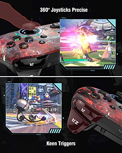 EasySMX [Versão Atualizada 2020] Controle Sem Fio para Switch Pro, Controle de Jogos para Nintendo S