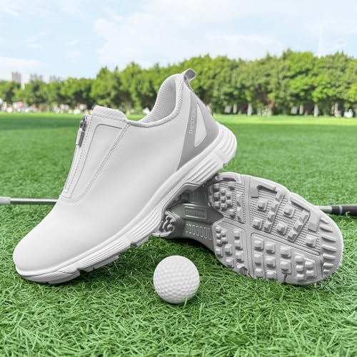 Zapatos de golf para mujer impermeables y transpirables con cierre de cremallera 3