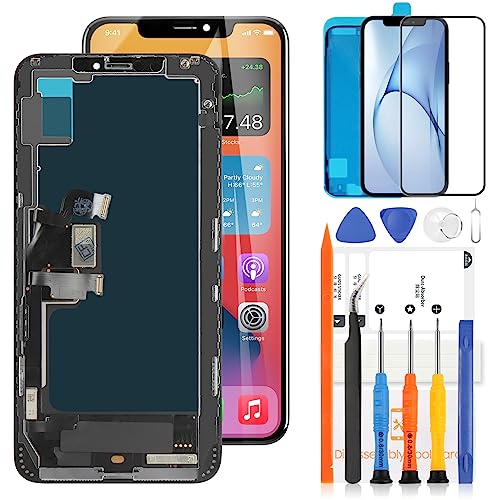 INCELL - Pantalla de repuesto para iPhone Xs Max de 6.5 pulgadas para iPhone XS MAX pantalla LCD A1921 A2101 A2102 A2103 A2104 pantalla LCD táctil 3D digitalizador montaje (no original, negro)