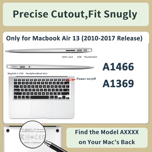 Funda MacBook Air 13 de 2017 a 2012 para Cafeterías y Viajes de Estudio 3