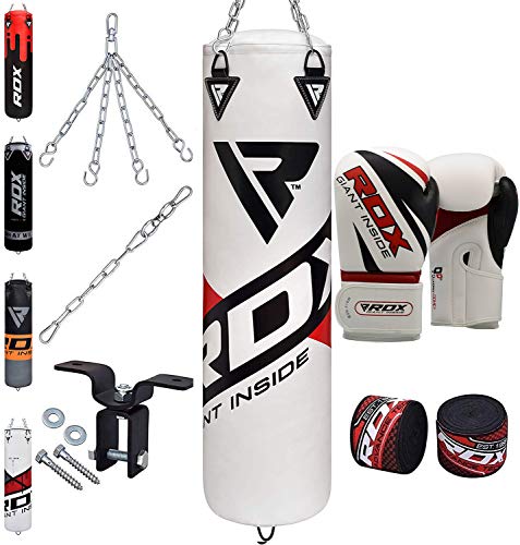 RDX Guantes de Boxeo F6 Negro Mate, 12 onzas