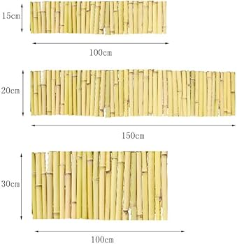Amazon.com: ZYFAB Natural Rolled Bamboo Garden Fence, Bamboo