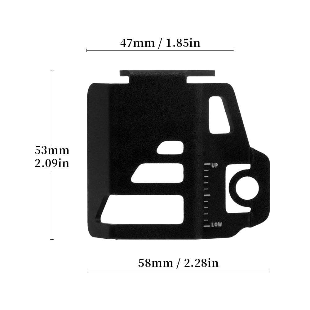 Scudo serbatoio liquido freno posteriore per Z750 2007-2012 Z750R 2011-2012 liquido freno serbatoio serbatoio freno posteriore accessori (nero)
