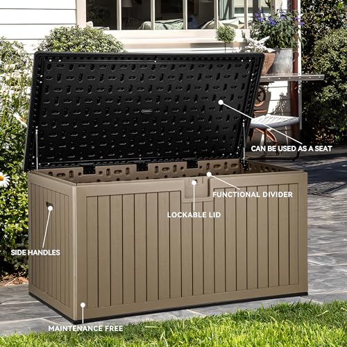 Yitahome MAYIHRU7J7 Xxl 230 Gallon Large Deck Box,Outdoor Storage For Patio Furniture Cushions,Garden Tools With Flexible Divider,Waterproof,Lockable thumb #1