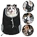 Lauviomify Haustier Rucksack von 3 bis 7 kg - Verstellbar und Atmungsaktiv - Mit Fronttasche für Kleine Hunde und Katzen - Head-Out-Design - Sicherheits-Haken - Ideal für Reisen, Wandern und Outdoor.